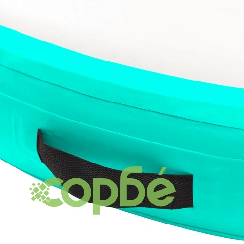 Надуваем гимнастически дюшек с помпа, 100x100x15 см, PVC, зелен ➤ топ цена ➤ sorbe.bg