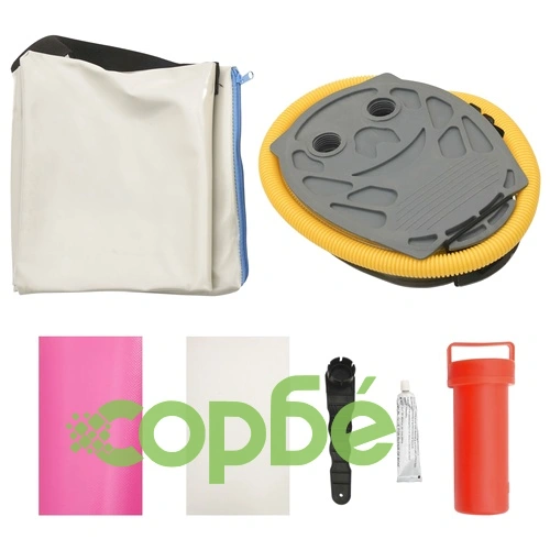 Надуваем гимнастически дюшек с помпа, 100x100x20 см, PVC, розов ➤ топ цена ➤ sorbe.bg