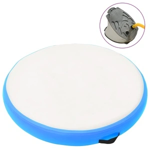 Надуваем гимнастически дюшек с помпа, 100x100x20 см, PVC, син