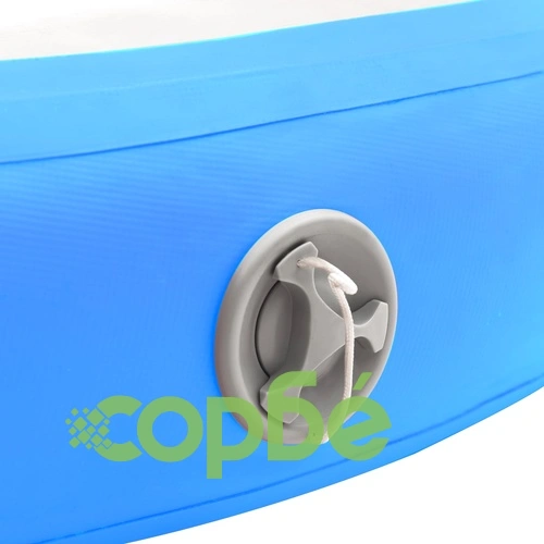 Надуваем гимнастически дюшек с помпа, 100x100x20 см, PVC, син ➤ топ цена ➤ sorbe.bg