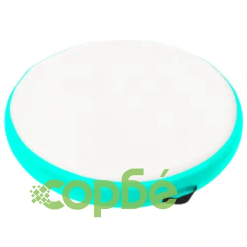 Надуваем гимнастически дюшек с помпа, 100x100x20 см, PVC, зелен ➤ топ цена ➤ sorbe.bg