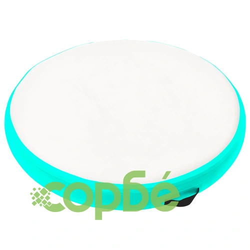 Надуваем гимнастически дюшек с помпа, 100x100x20 см, PVC, зелен ➤ топ цена ➤ sorbe.bg