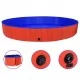 Сгъваем басейн за кучета, червен, 300x40 см, PVC