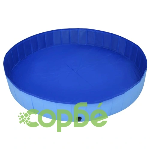 Сгъваем басейн за кучета, син, 200x30 см, PVC ➤ топ цена ➤ sorbe.bg