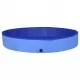 Сгъваем басейн за кучета, син, 200x30 см, PVC