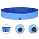 Сгъваем басейн за кучета, син, 300x40 см, PVC