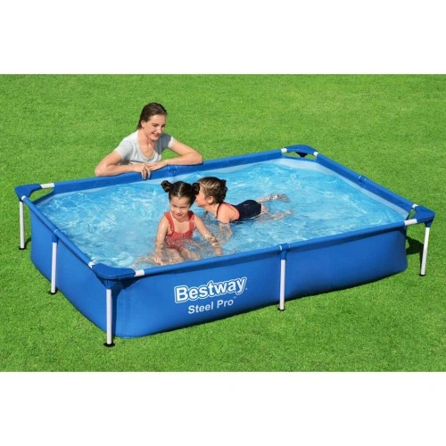 Bestway Steel Pro Плувен басейн 221x150x43 см ➤ топ цена ➤ sorbe.bg
