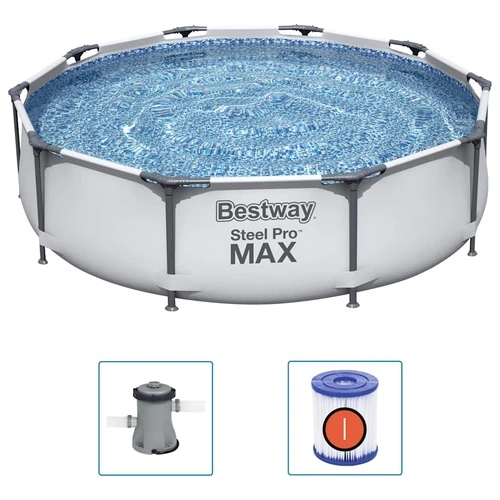 Bestway Steel Pro MAX Комплект плувен басейн 305x76 см ➤ топ цена ➤ sorbe.bg
