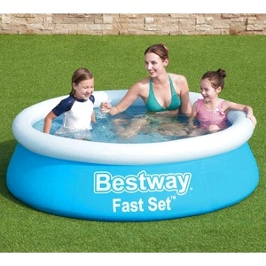 Bestway Fast Set Надуваем басейн, кръгъл, 183x51 см, син