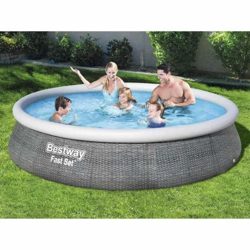 Bestway Надуваем басейн Fast Set с помпа 396x84 см ➤ топ цена ➤ sorbe.bg