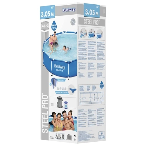 Bestway Steel Pro Басейн 305x76 см ➤ топ цена ➤ sorbe.bg