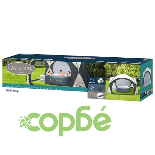 Bestway Lay-Z-Spa Куполна палатка за спа вана, 390x390x255 см ➤ топ цена ➤ sorbe.bg