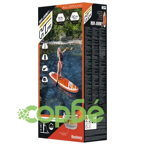 Bestway Hydro-Force Комплект надуваем SUP, Aqua Journey, 274x76x12 см ➤ топ цена ➤ sorbe.bg
