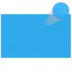 Правоъгълно покривало за басейн, 800x500 см, PE, синьо