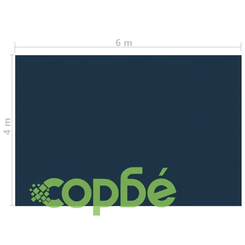 Плаващо соларно покривало за басейн PE 600x400 см черно и синьо ➤ топ цена ➤ sorbe.bg