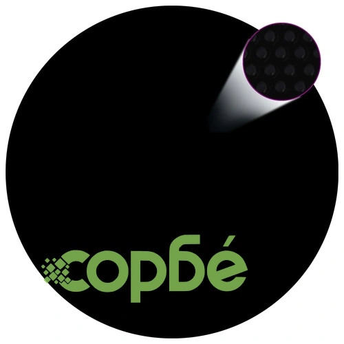Плаващо соларно покривало за басейн, PE, 300 см, черно и синьо ➤ топ цена ➤ sorbe.bg