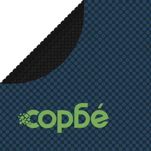Плаващо соларно покривало за басейн, PE, 300 см, черно и синьо ➤ топ цена ➤ sorbe.bg