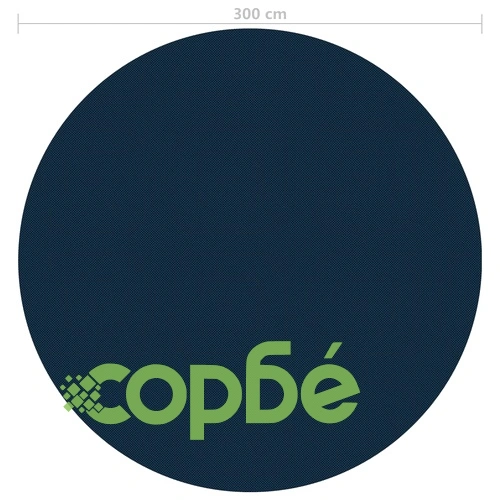 Плаващо соларно покривало за басейн, PE, 300 см, черно и синьо ➤ топ цена ➤ sorbe.bg