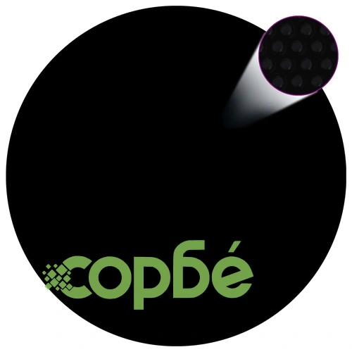 Плаващо соларно покривало за басейн, PE, 417 см, черно и синьо ➤ топ цена ➤ sorbe.bg