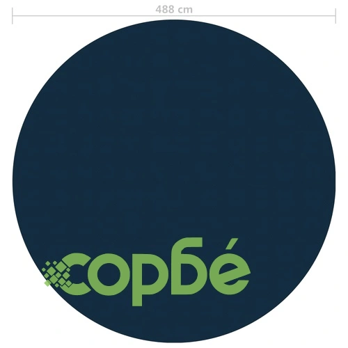 Плаващо соларно покривало за басейн, PE, 488 см, черно и синьо ➤ топ цена ➤ sorbe.bg