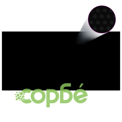 Плаващо соларно покривало за басейн PE 549x274 см черно и синьо ➤ топ цена ➤ sorbe.bg