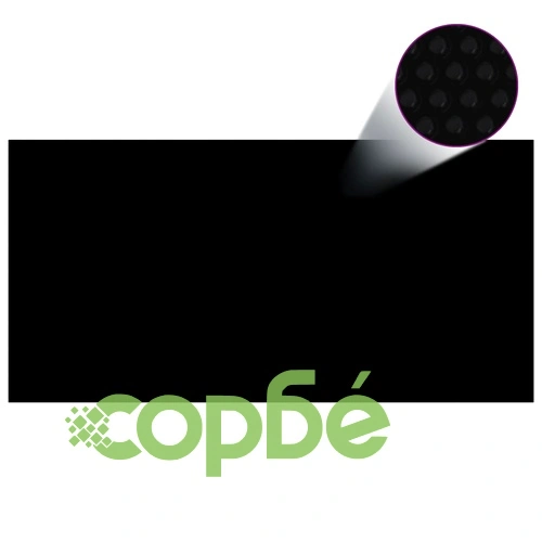 Плаващо соларно покривало за басейн PE 600x300 см черно и синьо ➤ топ цена ➤ sorbe.bg