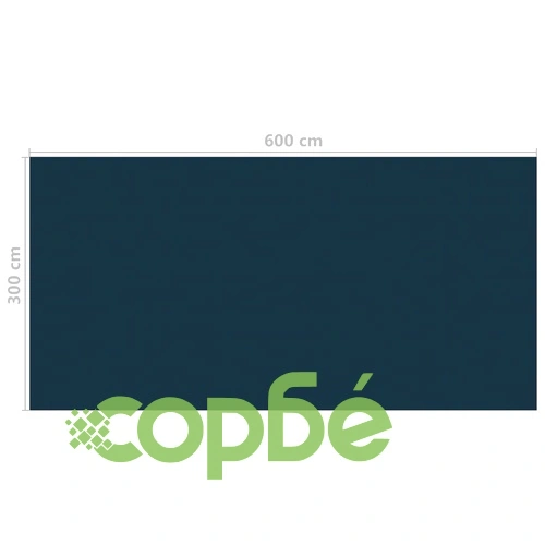 Плаващо соларно покривало за басейн PE 600x300 см черно и синьо ➤ топ цена ➤ sorbe.bg