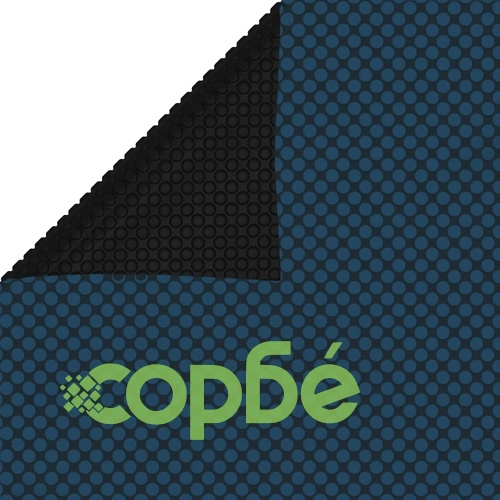 Плаващо соларно покривало за басейн PE 500x300 см черно и синьо ➤ топ цена ➤ sorbe.bg