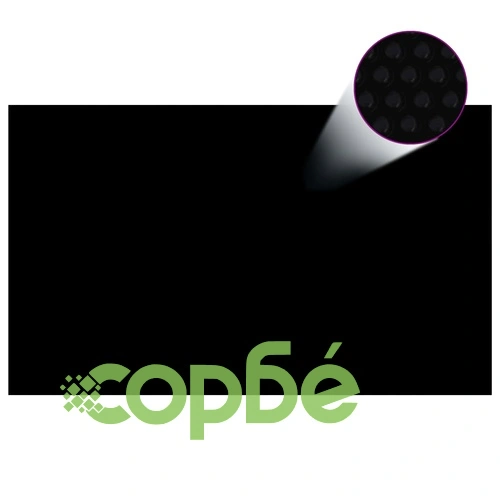 Плаващо соларно покривало за басейн PE 500x300 см черно и синьо ➤ топ цена ➤ sorbe.bg