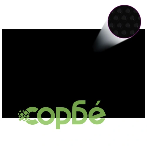 Плаващо соларно покривало за басейн PE 800x500 см черно и синьо ➤ топ цена ➤ sorbe.bg