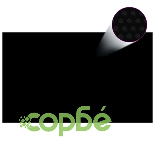 Плаващо соларно покривало за басейн PE 1000x600 см черно-синьо ➤ топ цена ➤ sorbe.bg