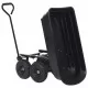 Градинска ръчна количка, 300 кг, 75 л, черна