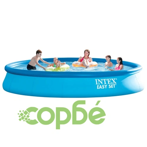 Intex Басейн Easy Set с филтрираща система, 457x84 cм ➤ топ цена ➤ sorbe.bg