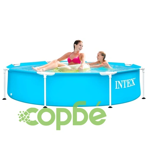 Intex Басейн с метална рамка, 244x51 cм ➤ топ цена ➤ sorbe.bg