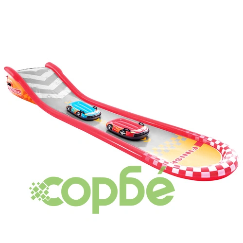 Intex Надуваема пързалка Racing Fun 561x119x76 см ➤ топ цена ➤ sorbe.bg