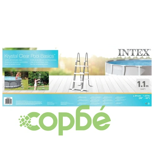Intex Стълба за басейн с 3 стъпала, 91-107 см ➤ топ цена ➤ sorbe.bg