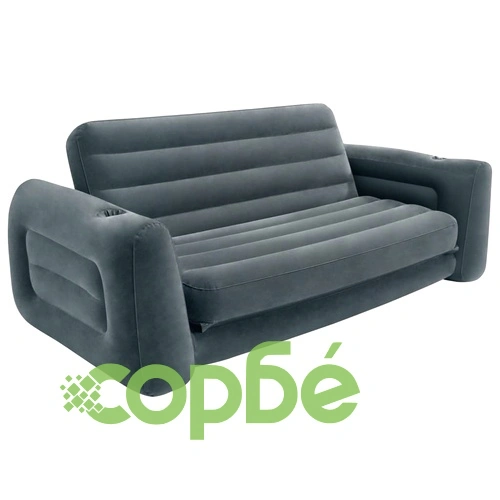 Intex Разтегателен фотьойл, 203x231x66 см, тъмносив ➤ топ цена ➤ sorbe.bg