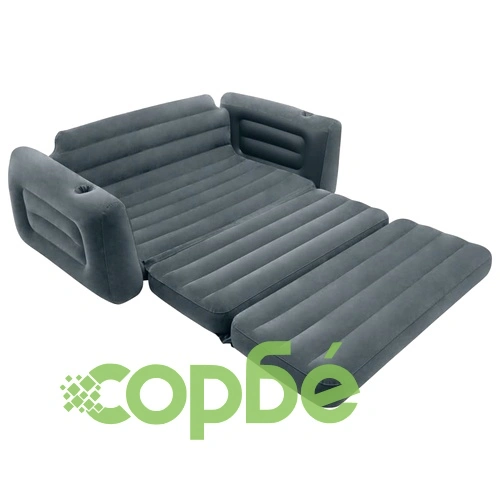 Intex Разтегателен фотьойл, 203x231x66 см, тъмносив ➤ топ цена ➤ sorbe.bg