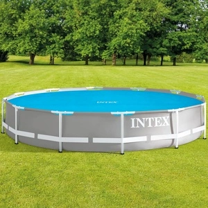 Intex Соларно покривало за басейн, синьо, 348 см, полиетилен