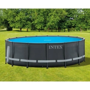 Intex Соларно покривало за басейн, синьо, 470 см, полиетилен