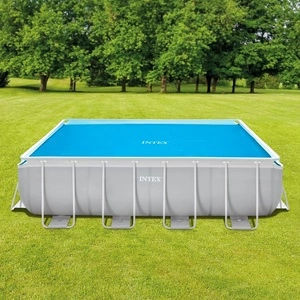 Intex Соларно покривало за басейн, синьо, 378x186 см, полиетилен