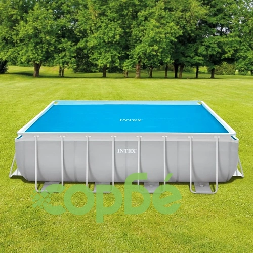 Intex Соларно покривало за басейн, синьо, 378x186 см, полиетилен ➤ топ цена ➤ sorbe.bg