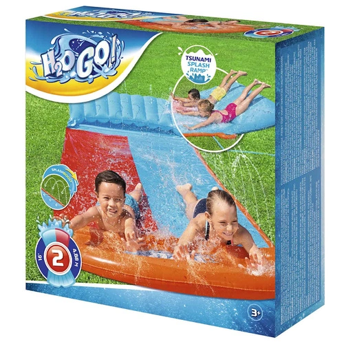 Bestway H2OGO Водна пързалка Tsunami Splash Ramp Double Slide ➤ топ цена ➤ sorbe.bg
