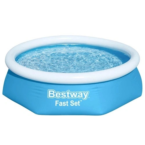 Bestway Fast Set Кръгъл надуваем басейн, 244x66 см, 57265 ➤ топ цена ➤ sorbe.bg