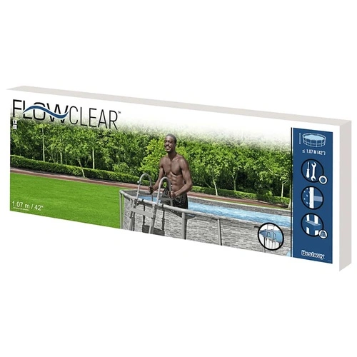 Bestway Flowclear Стълба с 4 стъпала за басейн 107 см ➤ топ цена ➤ sorbe.bg