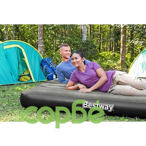 Bestway Надуваемо въздушно легло 3-в-1 черно и сиво 188x99x25 см ➤ топ цена ➤ sorbe.bg