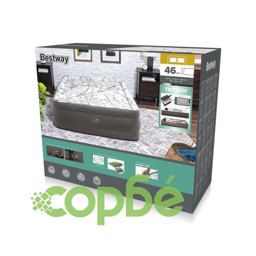 Bestway Надуваемо легло с вградена помпа 203x152x46 cм ➤ топ цена ➤ sorbe.bg