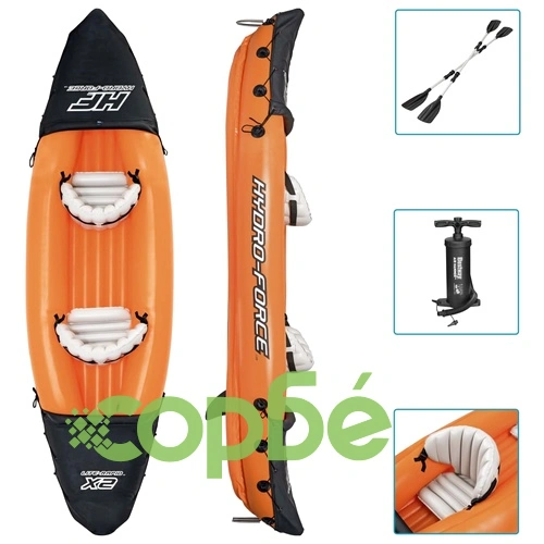 Bestway Надуваем комплект каяк Hydro-Force Lite-Rapid x2 ➤ топ цена ➤ sorbe.bg