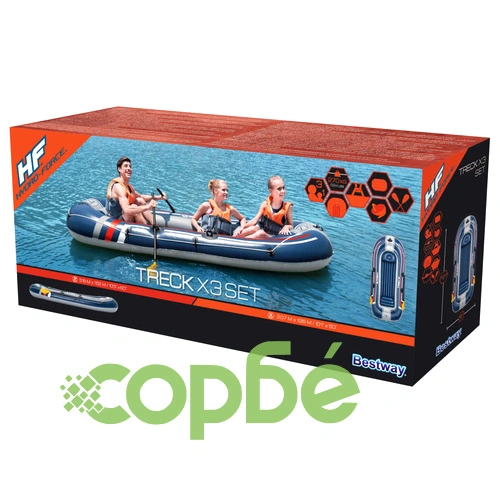 Bestway Hydro-Force Надуваема рафтинг лодка 307x126 см ➤ топ цена ➤ sorbe.bg