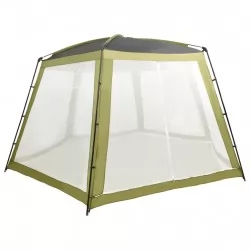 Палатка за басейн, текстил, 590x520x250 см, зелена